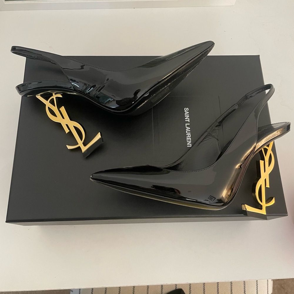 Saint Laurent Opyum Slingback Pumps EU 36